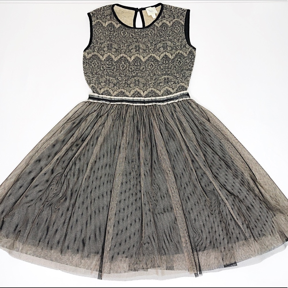 Anthro Tulle Sleeveless Party Dress Size SMALL New